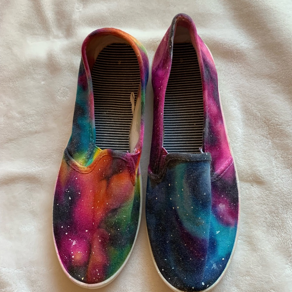 Custom painted slip-on shoes